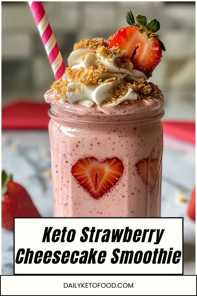 Keto Strawberry Cheesecake Smoothie