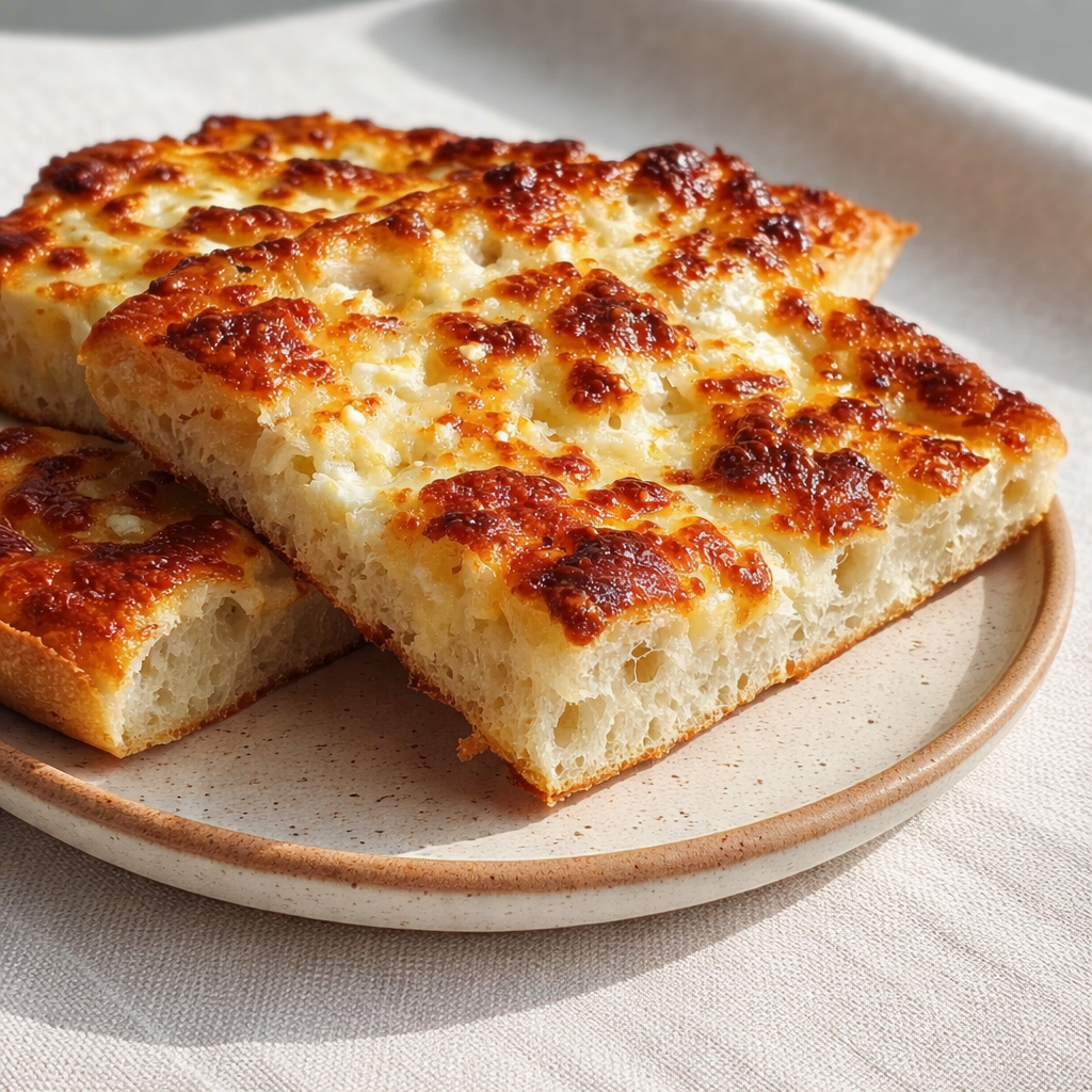 Viral 2-Ingredient Cottage Cheese Bread Squares