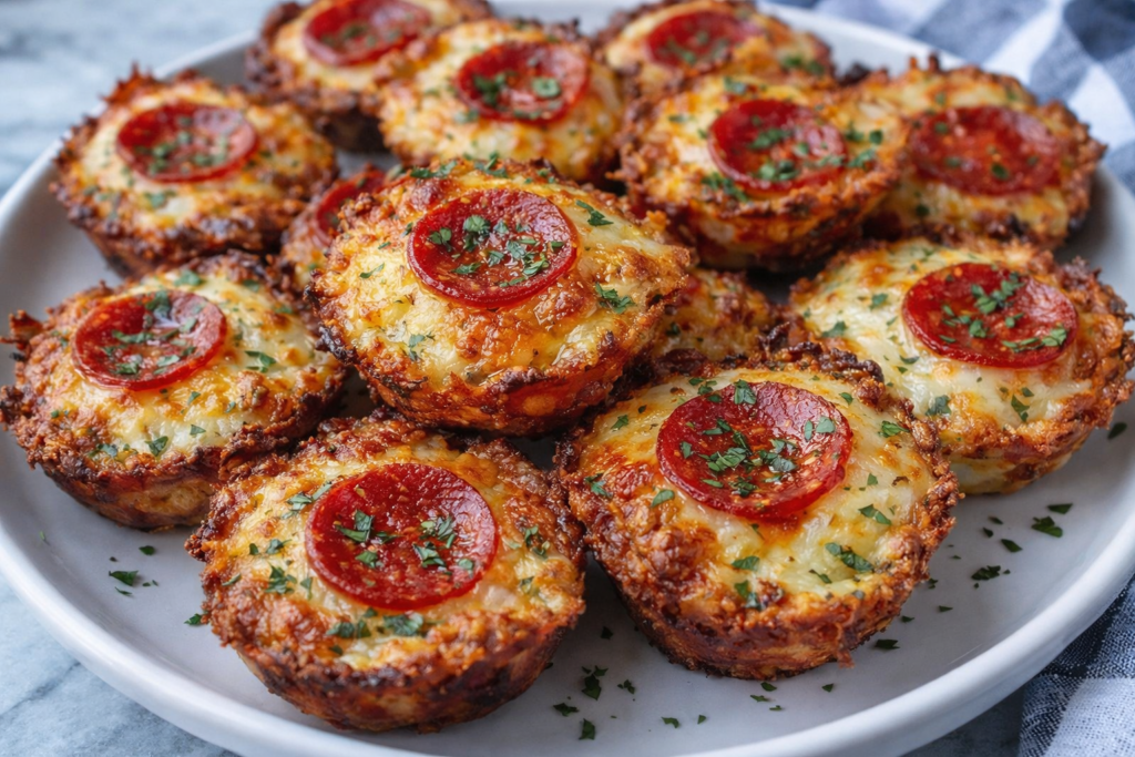 Keto Pepperoni Pizza Bites