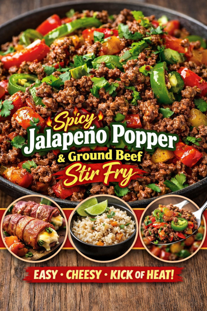 Jalapeño Popper Ground Beef Stir Fry