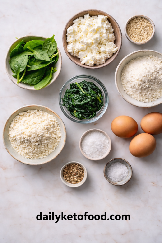 keto spinach cottage cheese bagels