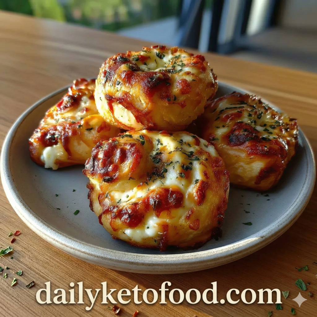 Stuffed Cottage Cheese Pizza Rolls