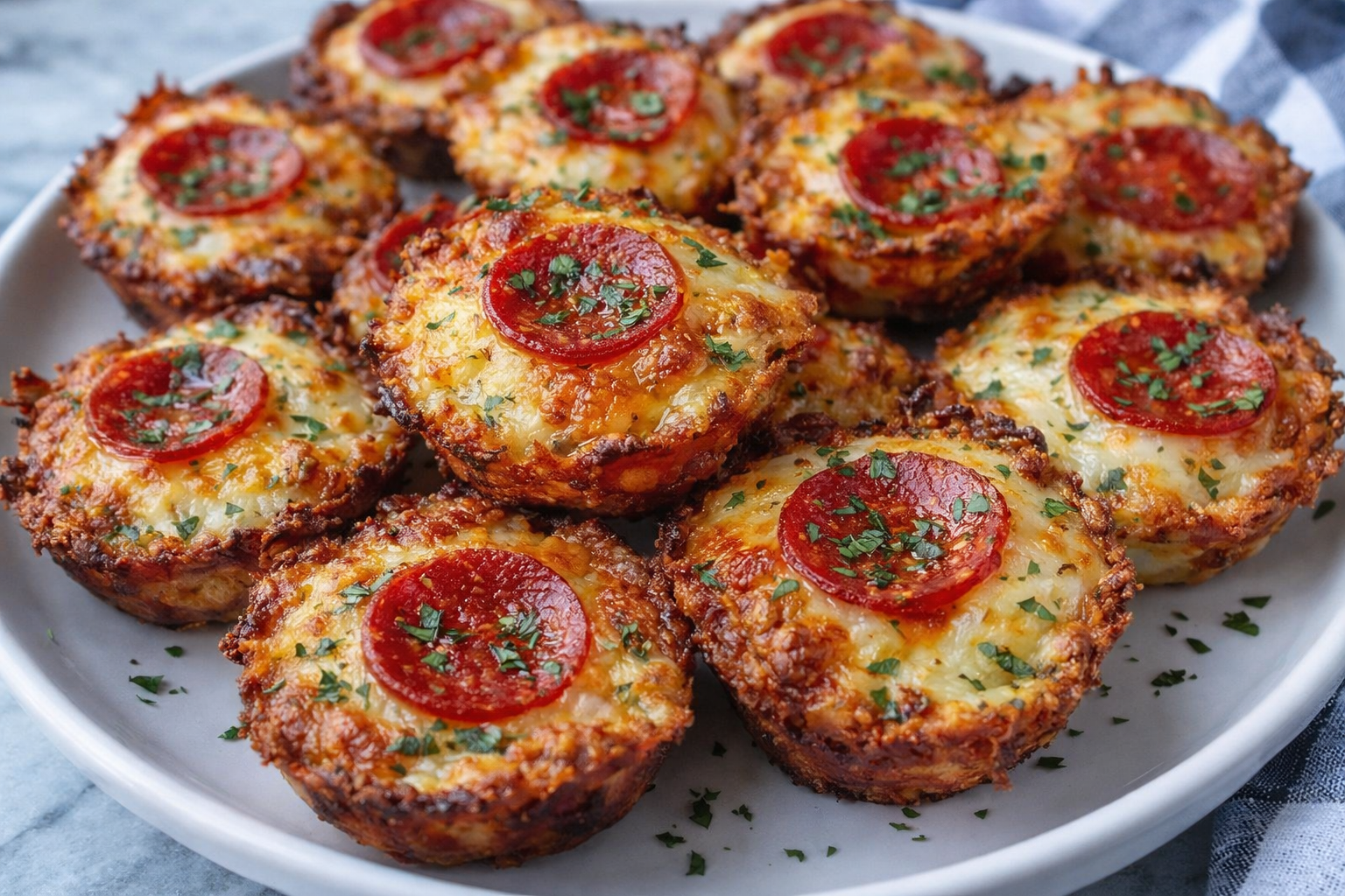 Keto Pepperoni Pizza Bites