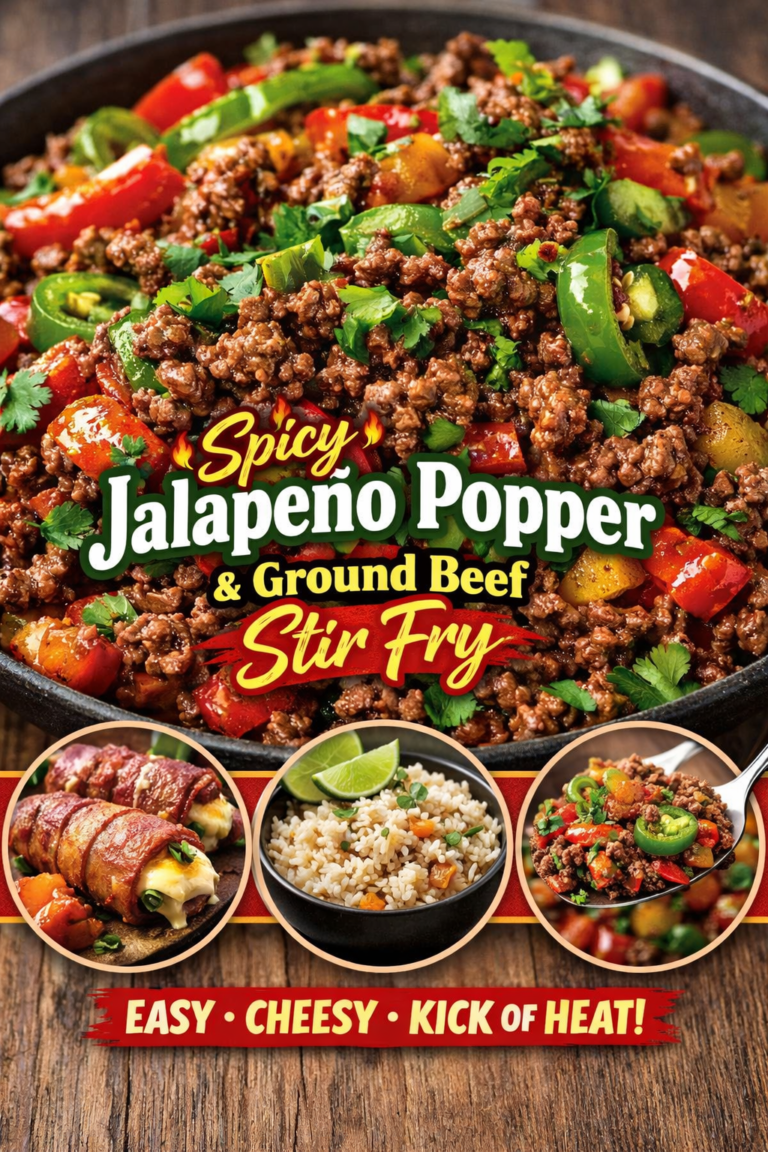 Jalapeño Popper Ground Beef Stir Fry