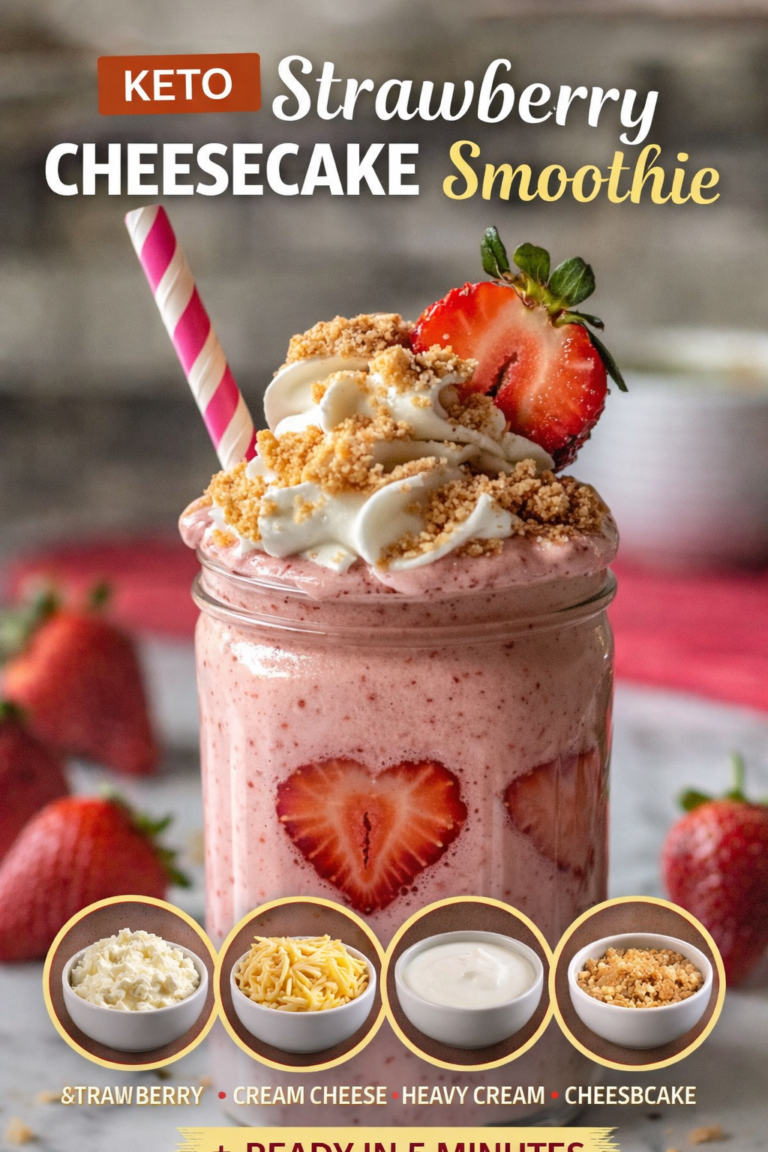 Keto Strawberry Cheesecake Smoothie